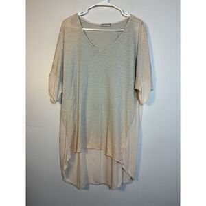 XCVI wearables‎ Short Sleeve Tunic Top Sz L Minimalist Cotton/modal